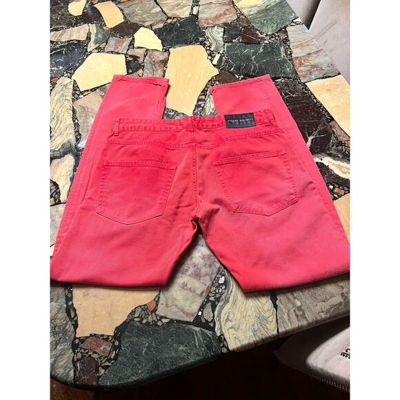 Pierre Balmain Red Jeans Waist 36" Size 36-50 - Picture 3 of 11